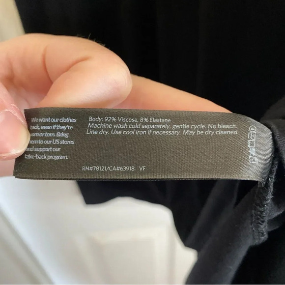 EILEEN FISHER Boxy Mini Dress Short Sleeve Black Size Extra Small - Picture 5 of 5